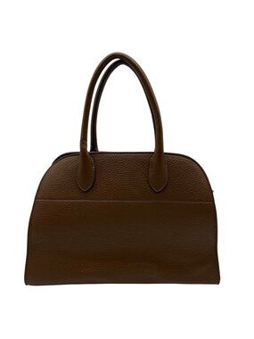 MMS Brown Leather Shoulder Bag